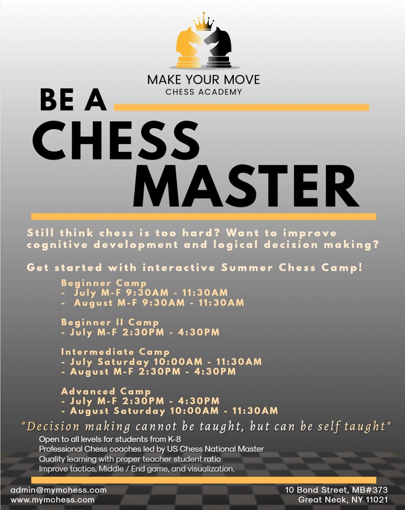 Summer Chess Camp 2021 Make Your Move